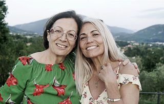 Reunited in Italy Silvana is Maria Roberts's birth cousin