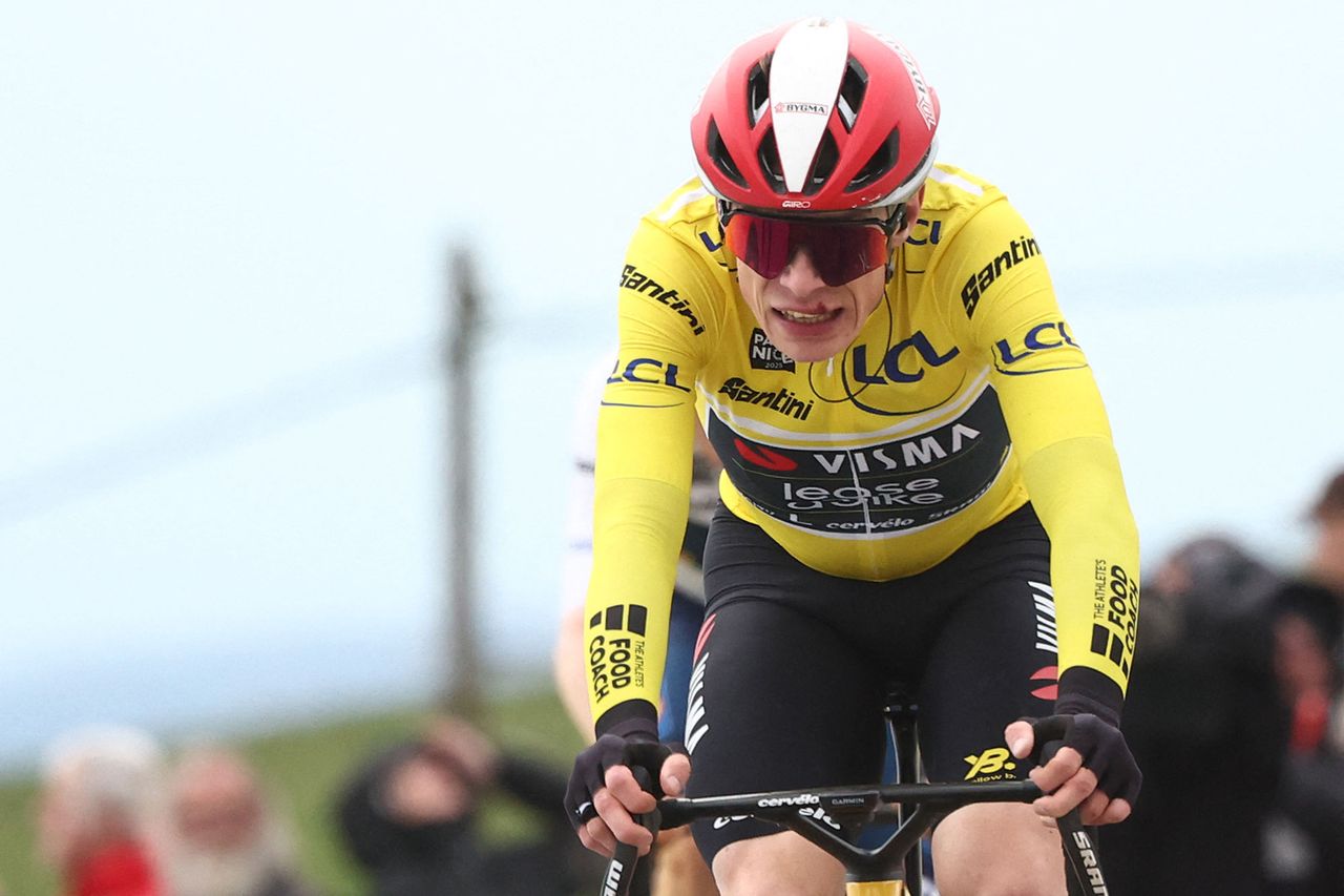 Vingegaard battles on the uphill finale to finish 16th