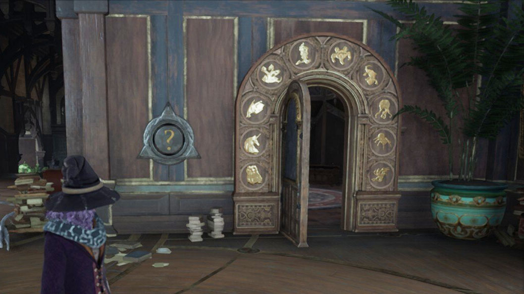 Двери-головоломки «Наследие Хогвартса» рядом с классом чар
