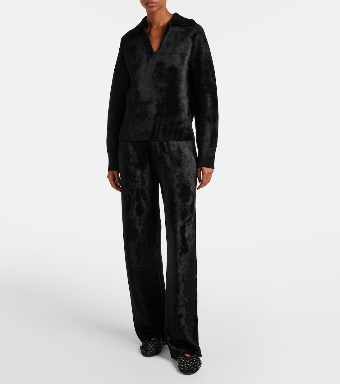 Velvet Straight Pants
