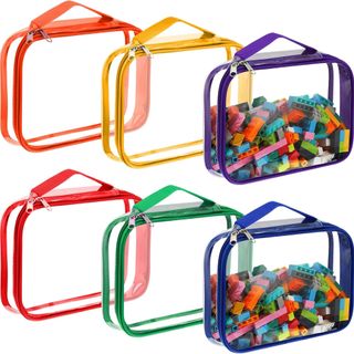 brightly colored PVC storage bags for playroom and bedroom storage 