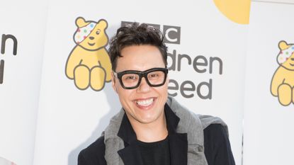 Gok Wan arrives for Terry Wogan's Gala Lunch for Children In Need at the Landmark Hotel on November 01, 2015 in London, England