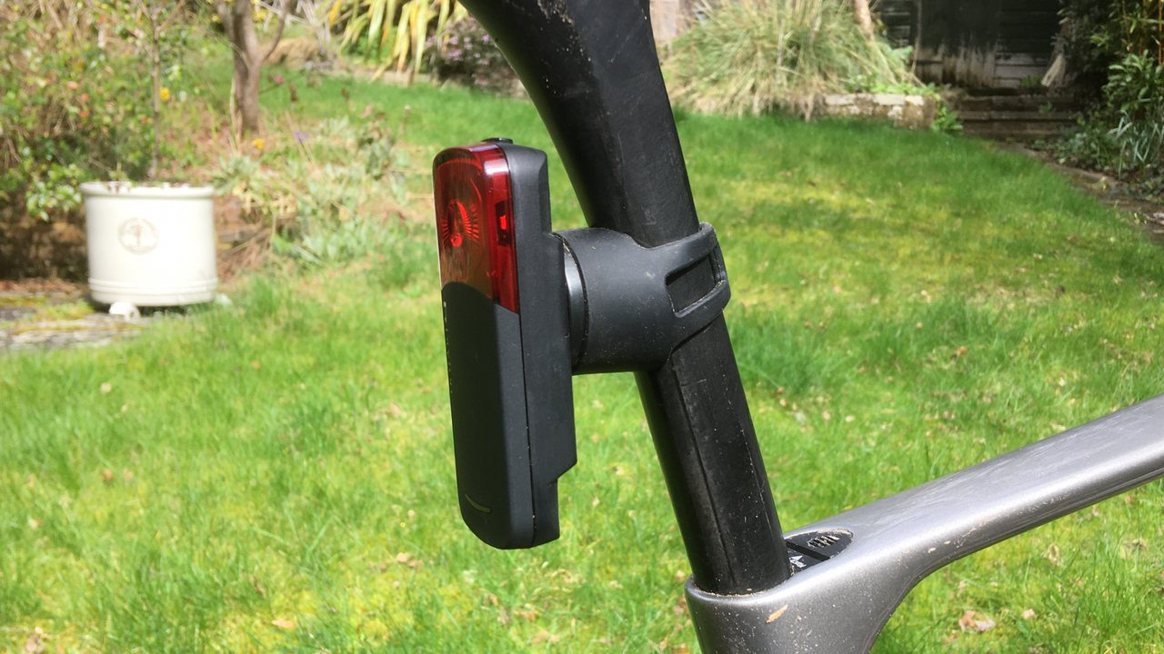 Bryton Gardia R300 Rear Light &amp; Radar mounted on a bike