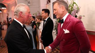 King Charles most memorable moments - Prince Charles meets Daniel Craig in 2019