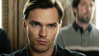 Nicholas Hoult as Justin Kemp in "Juror No. 2"