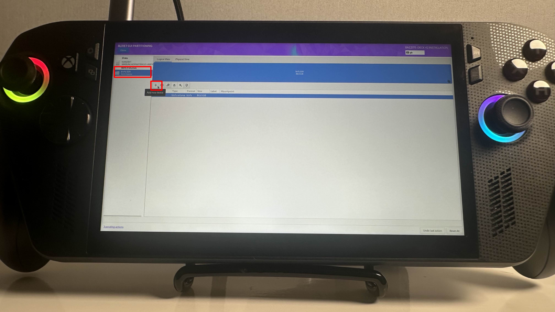 Bazzite dual boot process