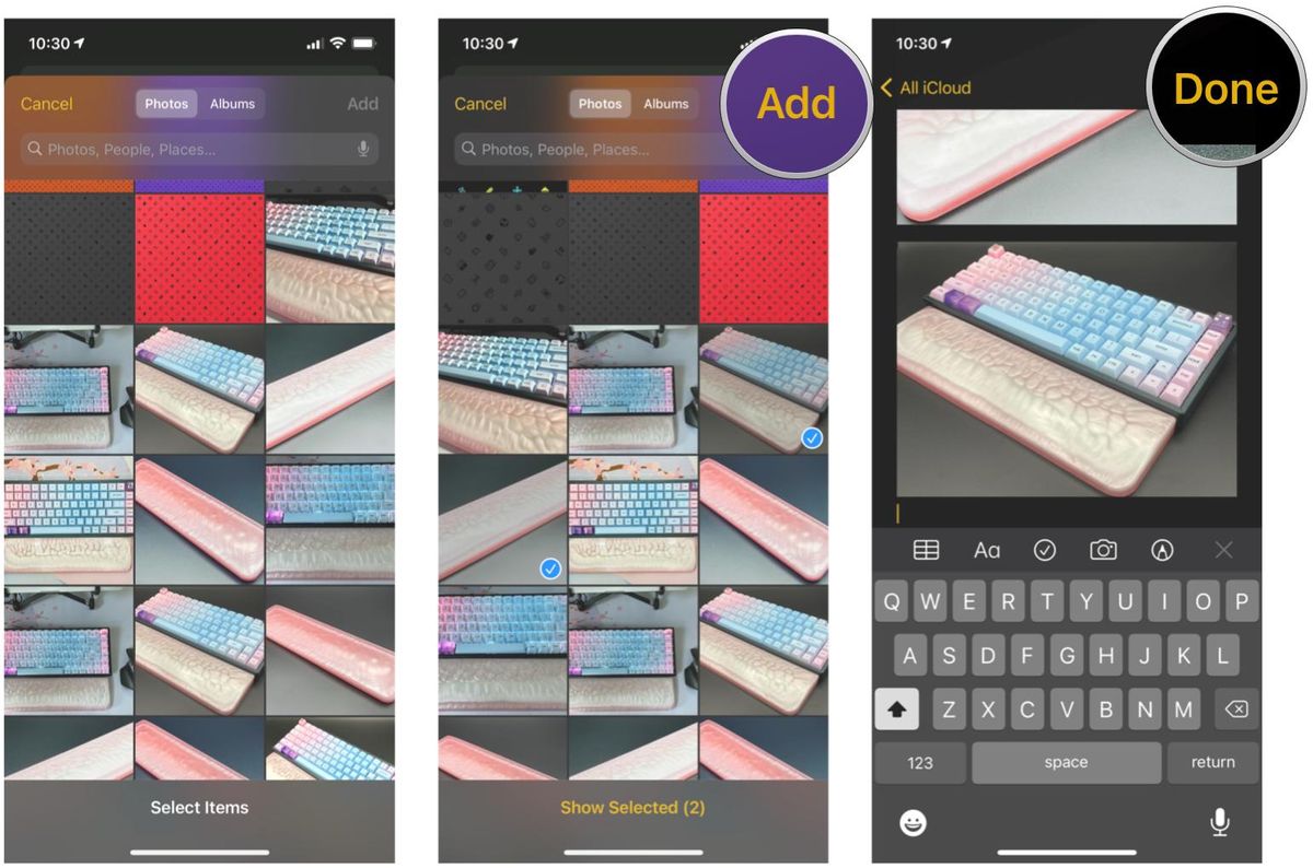How to add photos, sketches, links, locations, and more to Notes on ...