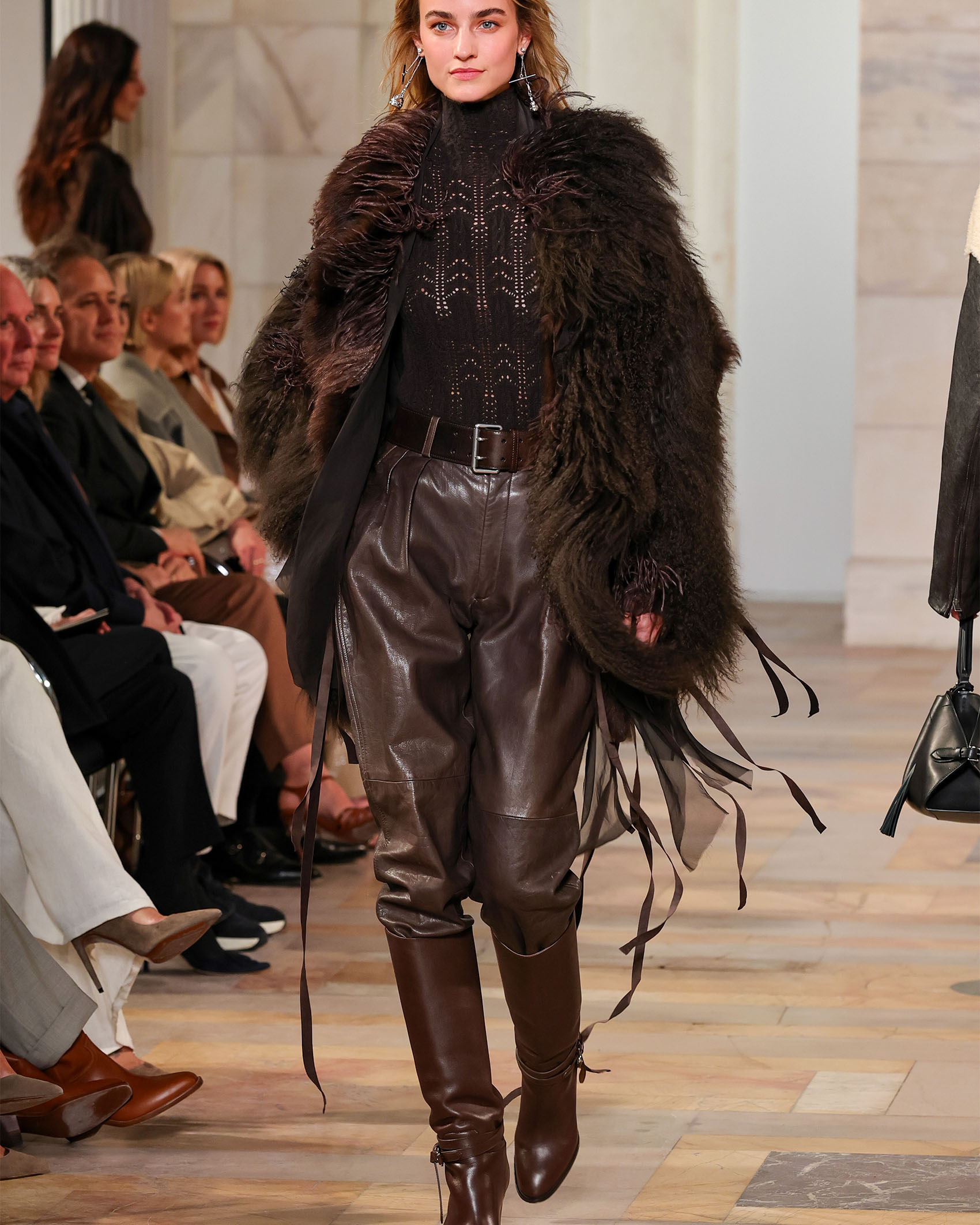 Ralph Lauren model on the runway