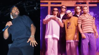 Ice Cube on stage and Korn