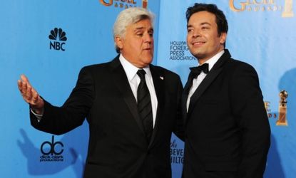 At the Golden Globes in January, Leno and Fallon joked about a possible changing of the guard.