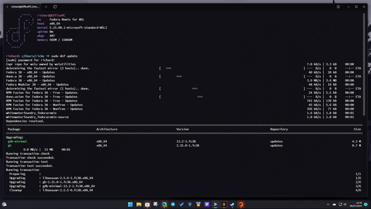 How to install Fedora on WSL for Windows 10 and Windows 11 Windows
