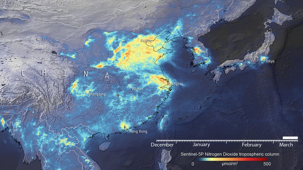 Satellite track emissions drop over China, Italy during coronavirus outbreak