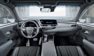 Lexus ES interior, front passenger and driver's seats