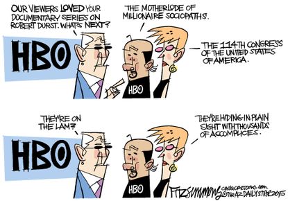 Editorial cartoon U.S. HBO Congress