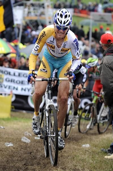 Petr Dlask (Fidea Cycling Team) powers up a climb.