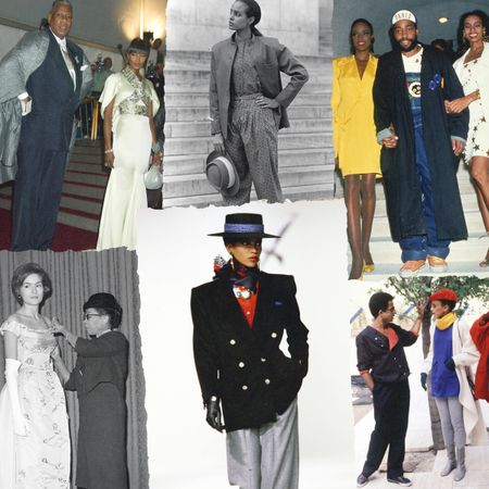 a collage of black designers whose work will be at the met gala