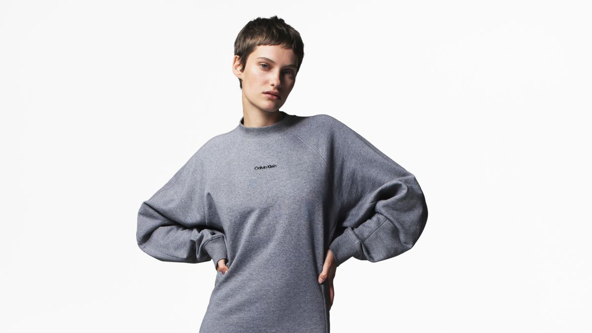 Calvin Klein Women's Plus Size Modern Essential Ruffle Front