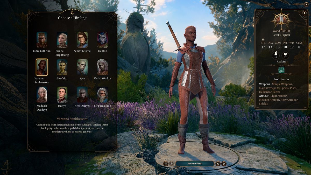 Baldur's Gate 3 hirelings