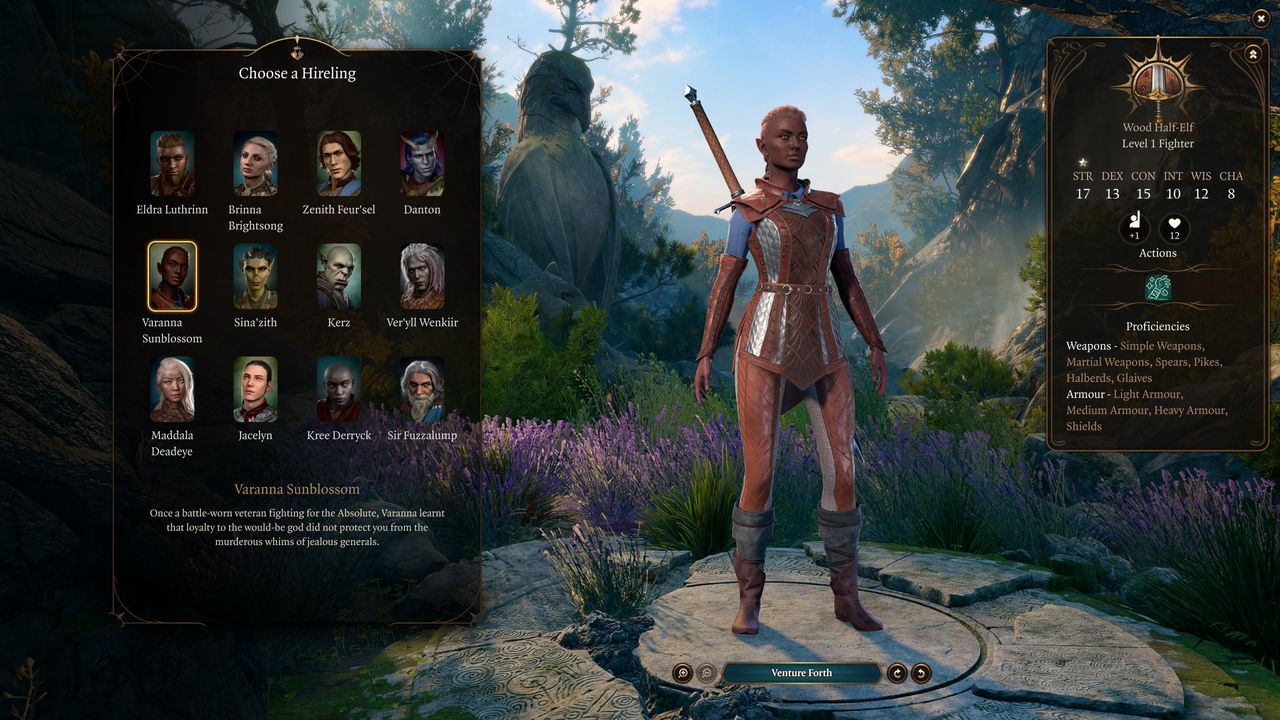 Baldur's Gate 3 hirelings