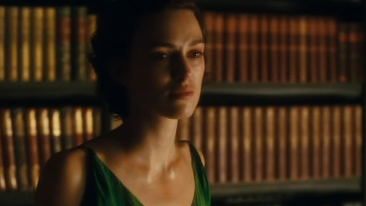 Keira Knightley in Atonement's green dress "seen."