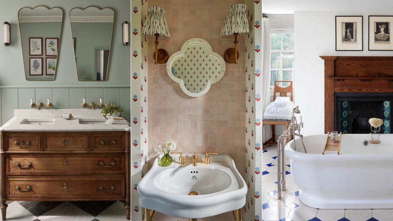 how to create an old new feel in your bathroom