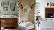 how to create an old new feel in your bathroom