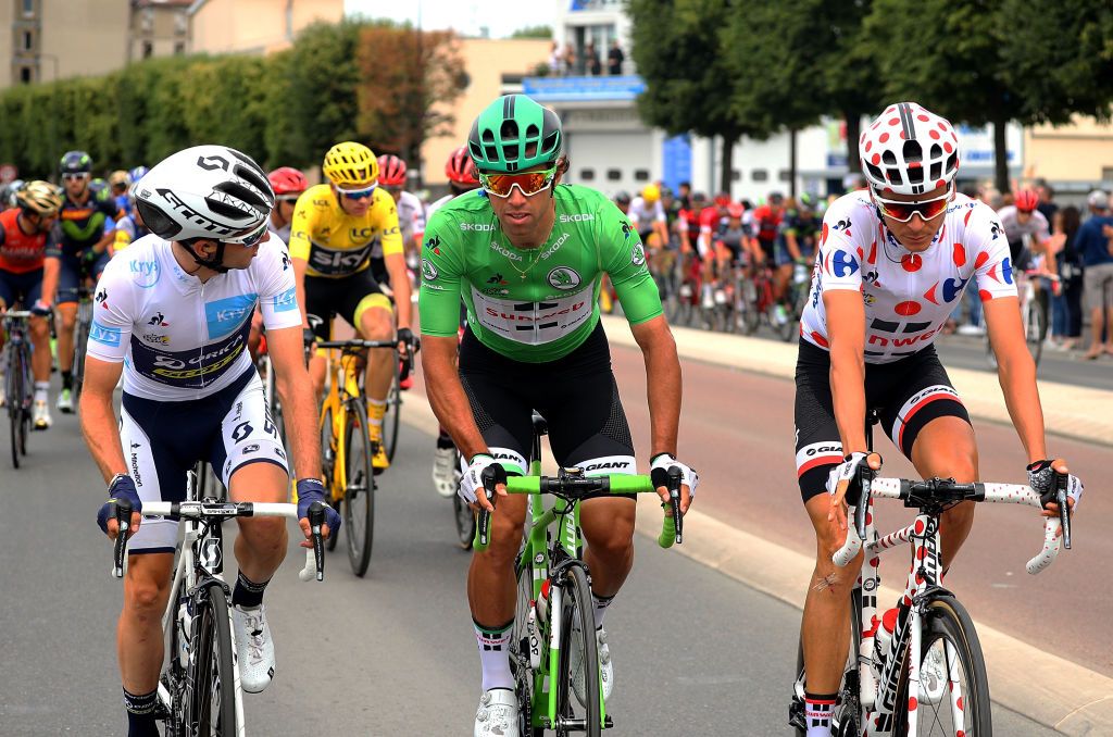 Simon Yates, Michael Matthews and Warren Barguil