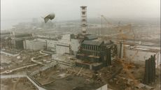 The Chernobyl nuclear power plant, shown here after the explosion on April 26, 1986, is at risk from the Russian invasion of Ukraine.