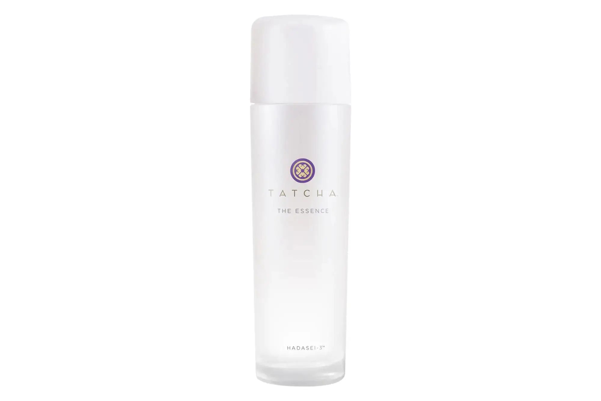 A white bottle of Tatcha The Essence