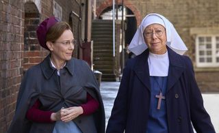 Shelagh Turner (LAURA MAIN) and Sister Julienne (JENNY AGUTTER) Call the Midwife season 13