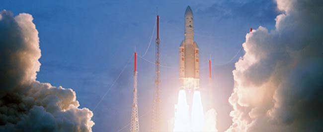 Ariane 5 Rocket Hauls Up Another Double Payload Stack