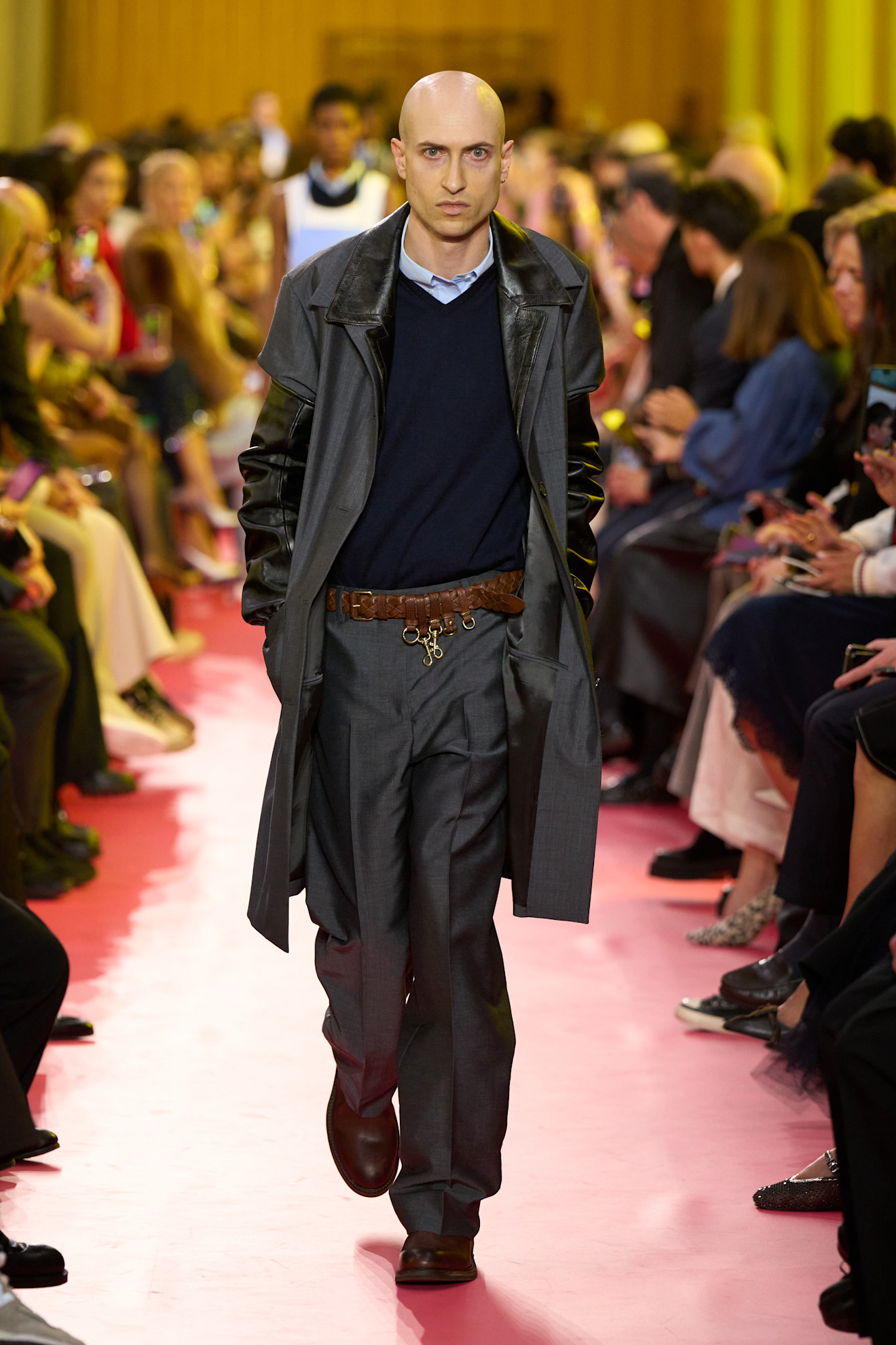 models on the Miu Miu Spring 2026 runway