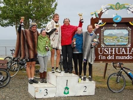 The podium of the Andes Trail 2010