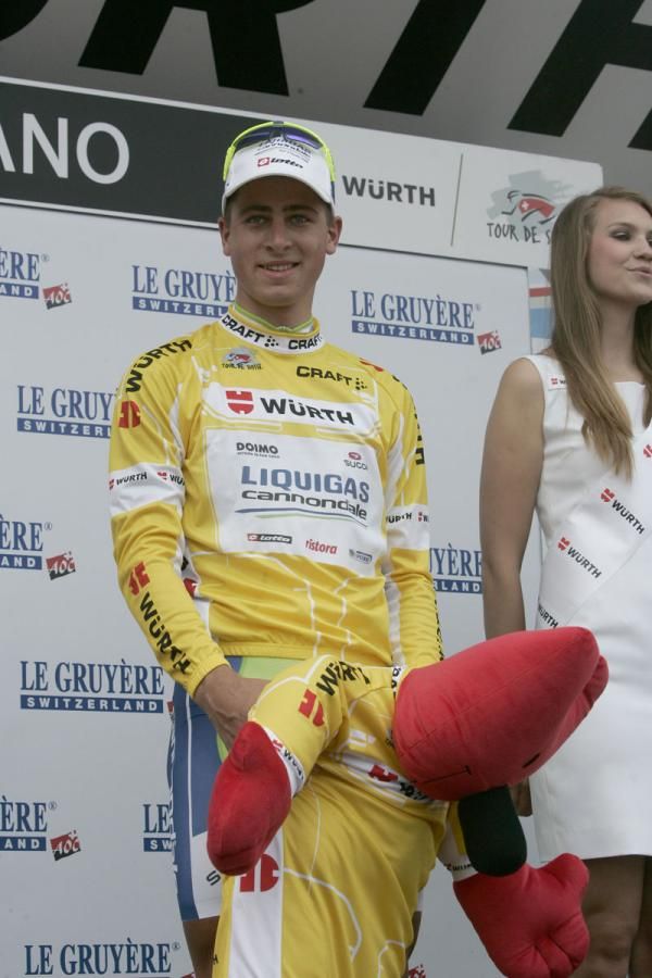Peter Sagan (Liquigas-Cannondale) in yellow