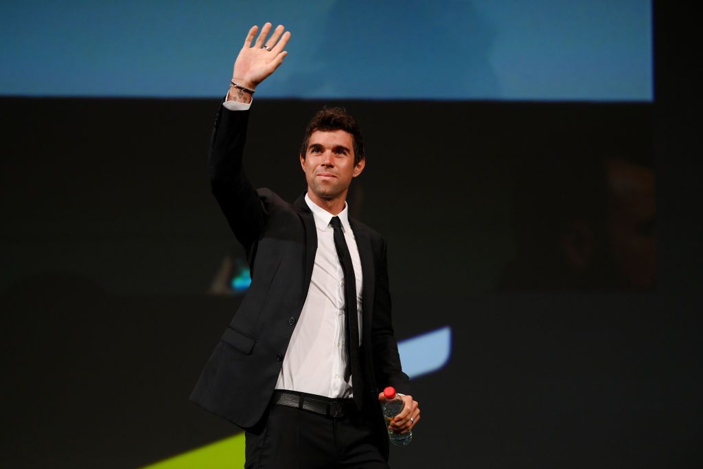 2022 stage winner Michael Matthews was at the presentation of the 2023 Tour de France and Tour de France Femmes