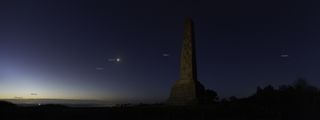 5 Planets Seen from the White Cliffs of Dover