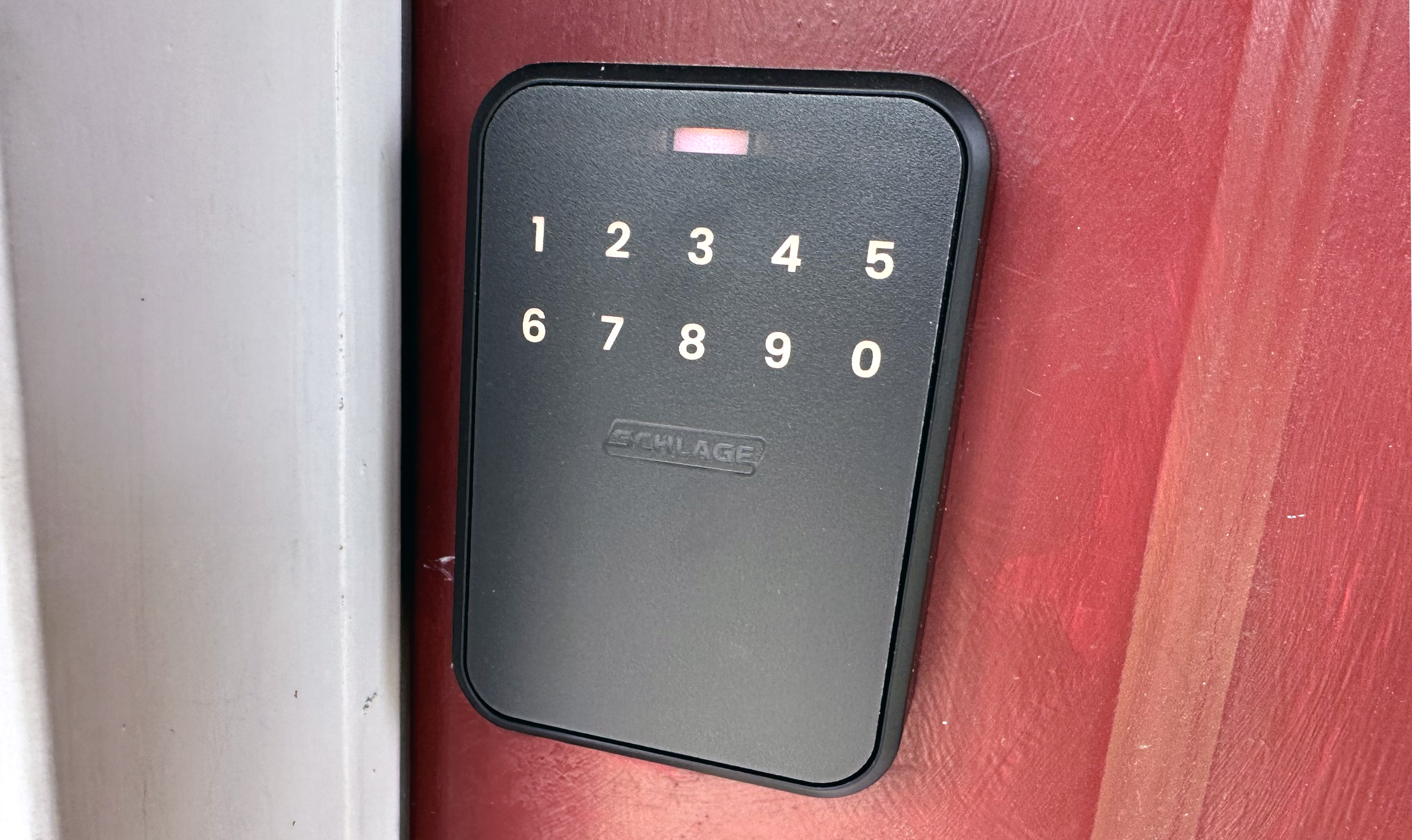 Schlage Sense Pro showing number pad