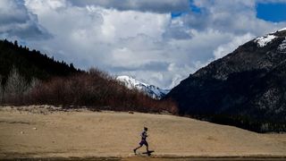 Dauwalter running in Colorado