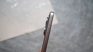 Xiaomi 14T Pro side view with antenna bands