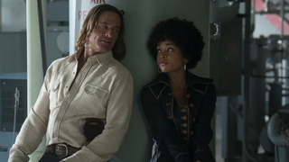 Jim (played by Josh Holloway) and Nina (Rachel Hilson) have a plan in "Duster"