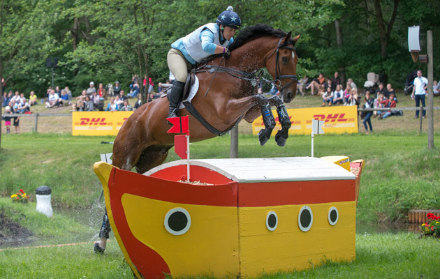 Alice Dunsdon (GBR)&amp;Fernhill Present - Cross Country - Luhmuhlen CCI4* - Salzhausen, Germany - 14 June 2013