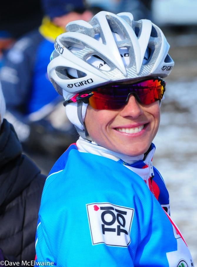 Katerina Nash was on hand to cheer for her Team Manager Waldek Stepnioski