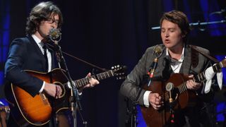 Joey Ryan and Kenneth Pattengale (right) of The Milk Carton Kids perform at the 12th Annual Americana Music Honors And Awards Ceremony in 2013 in Nashville, Tennessee.