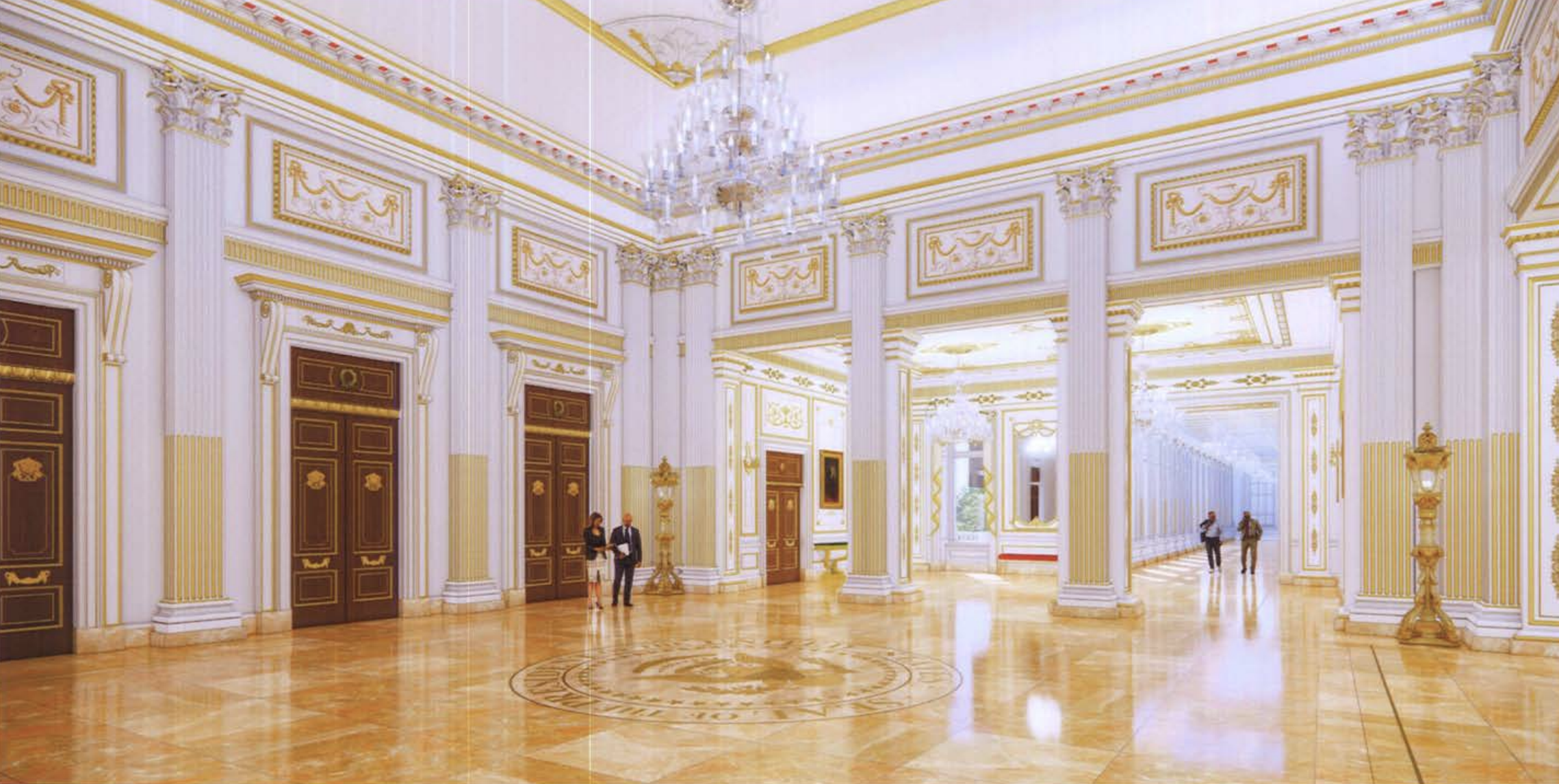 New White House ballroom renderings reveal gilded interiors and a droneport
