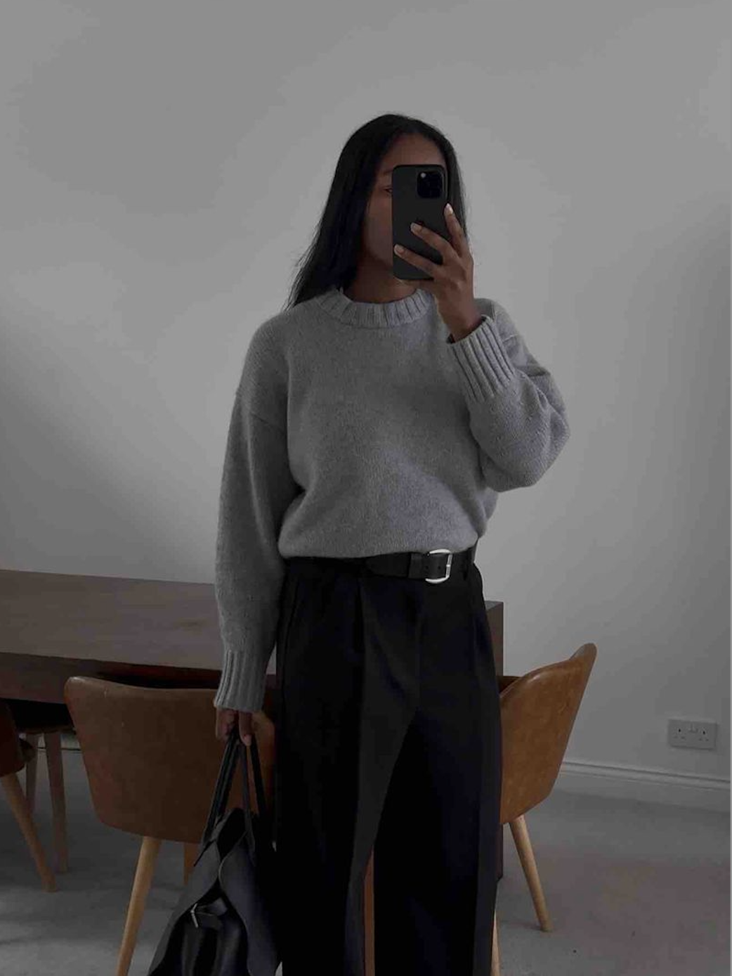 Marilyn NK wearing COS cashmere jumper