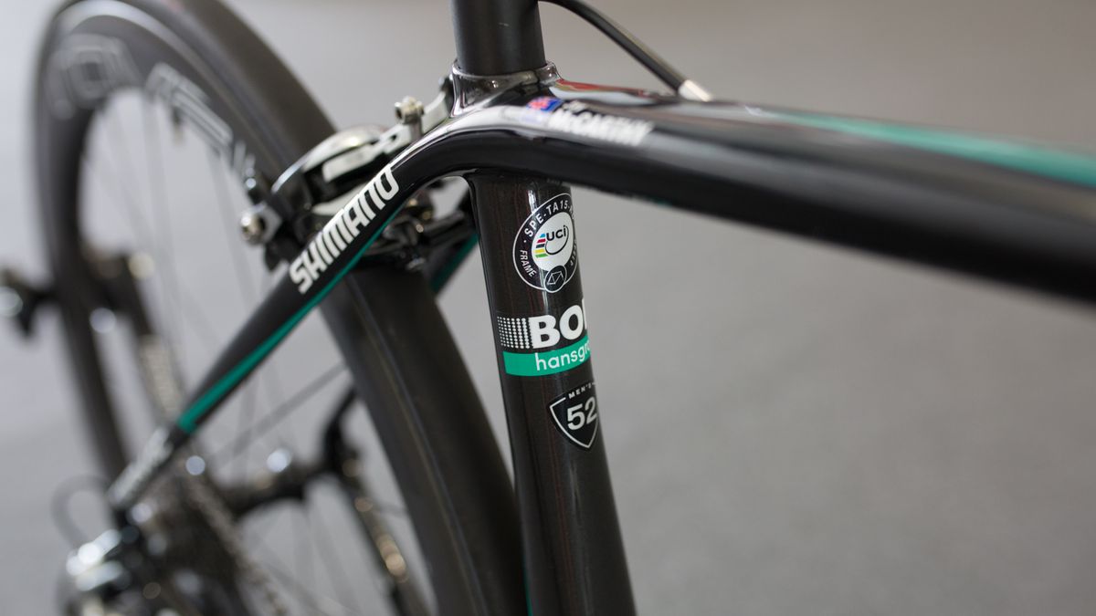 McCarthy rides a 52 frameset