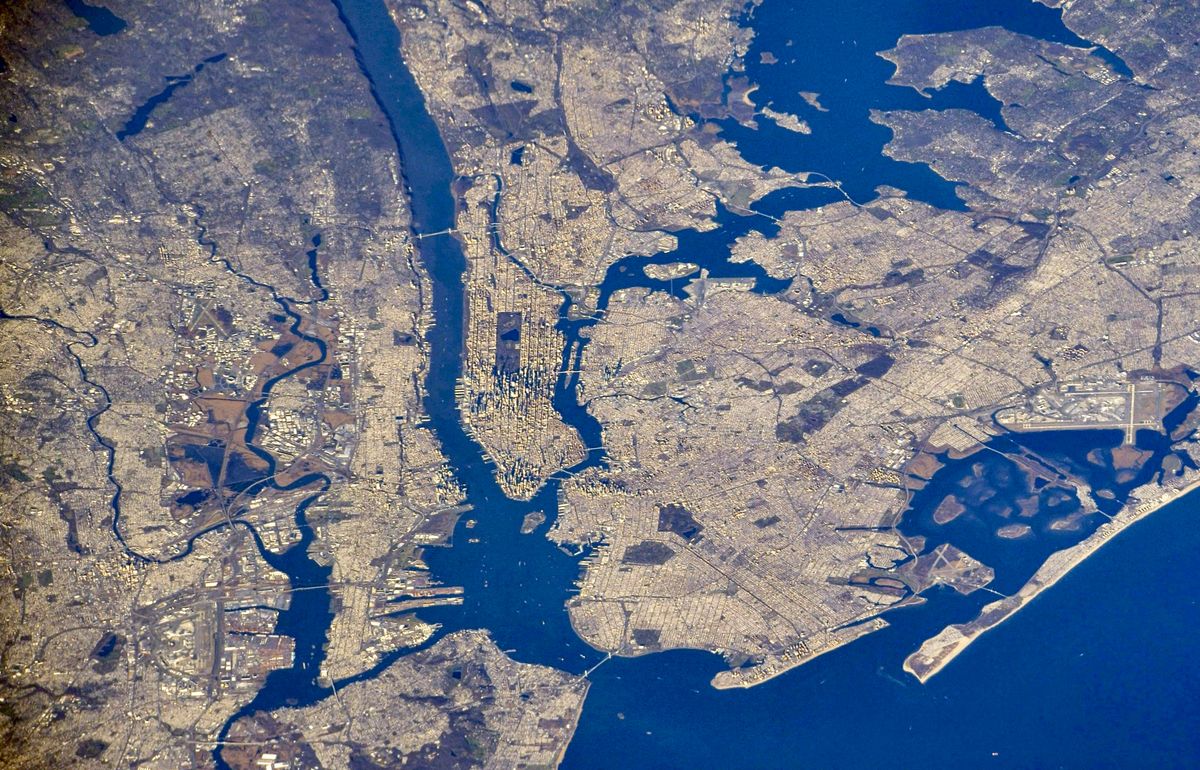 New York City, with Central Park clearly visible in the center - as seen from the International Space Station (Image credit: NASA)