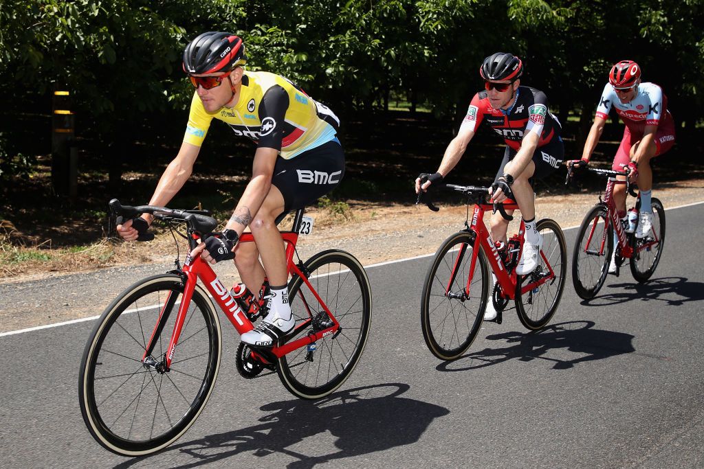 Tejay van Garderen's (BMC) first day in the yellow leader's jersey on stage 5 of the 2018 Tour of California was relatively stress-free