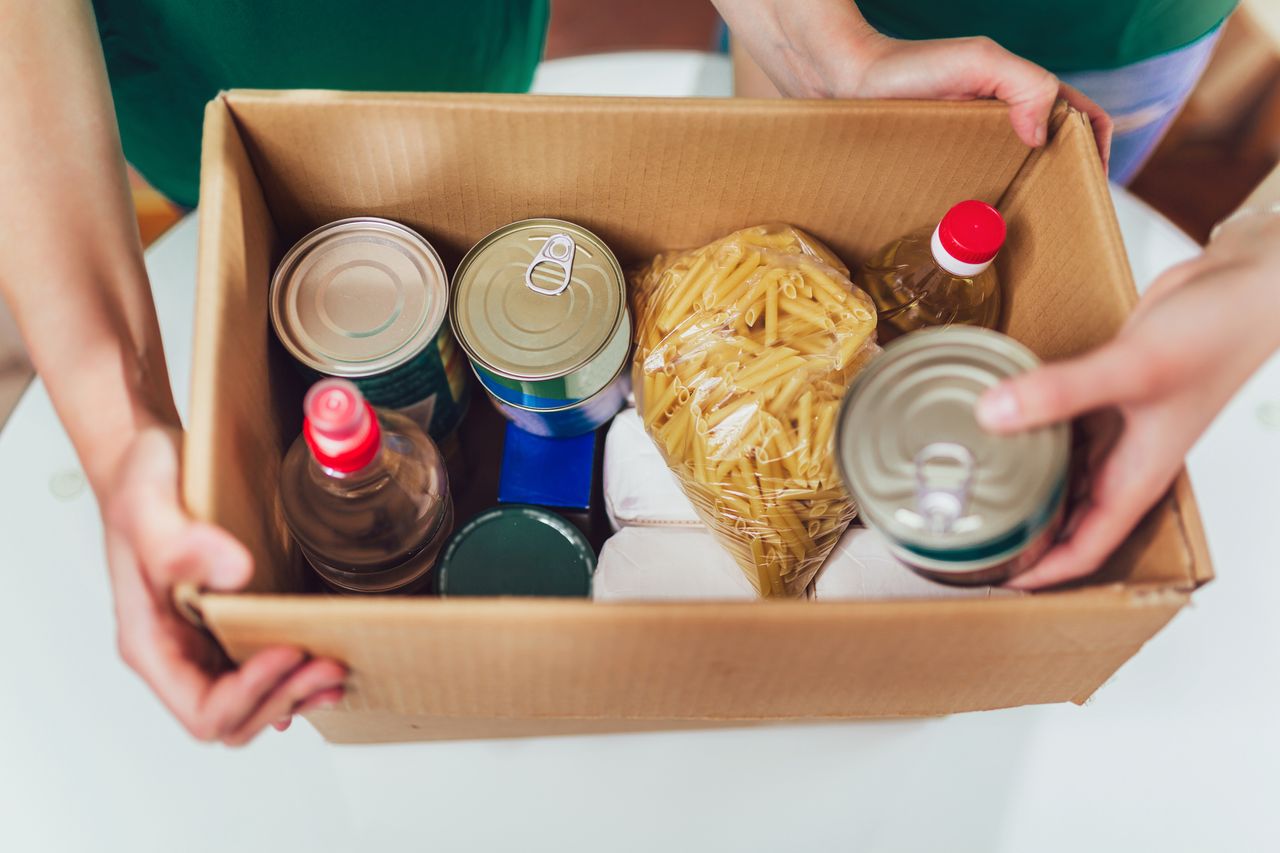 A food bank.