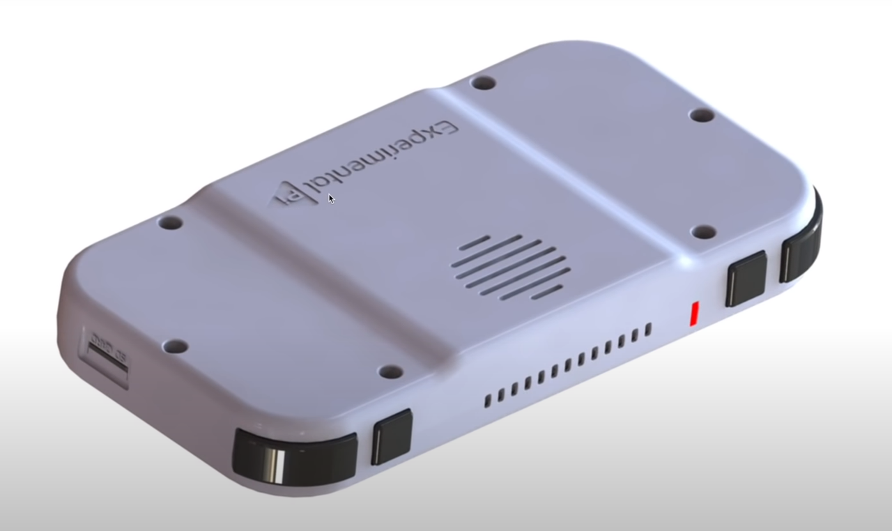 Renders of the new Experimental Pi handheld consoles